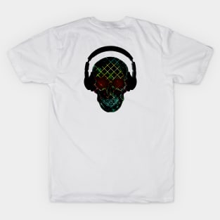 Skull headphones artwork T-Shirt